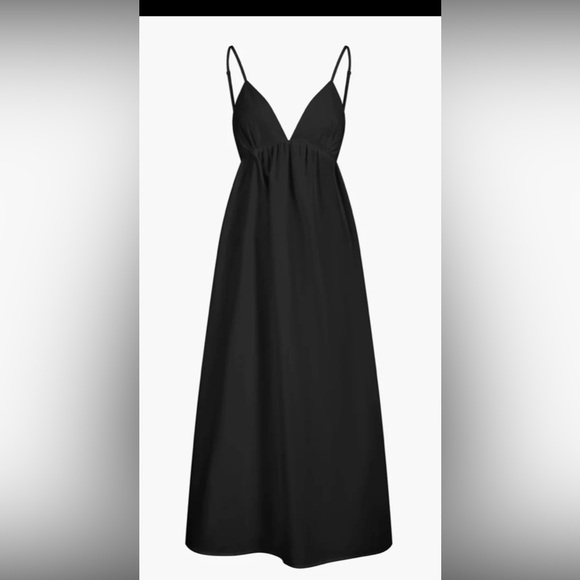 Commense Dresses & Skirts - COMMENSE Woman’s Black Coastal Cowgirl Open Back Maxi Dress, Size XL, NWT